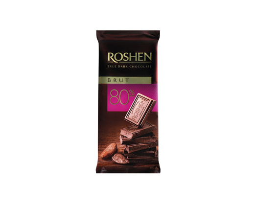 Шоколад чорний Brut 80%, 85г Roshen™