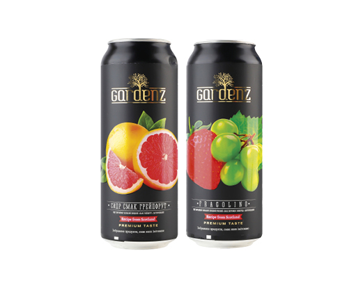 Сидр солодкий полуниця-виноград, грейпфрут 5.4%, 0.5 л Gardenz™