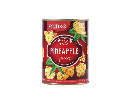 Ананаси консервовані шматочками, 580 мл Franko™
