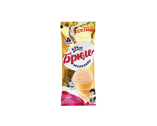 Морозиво крем-брюле ескімос, 70 г Рудь™