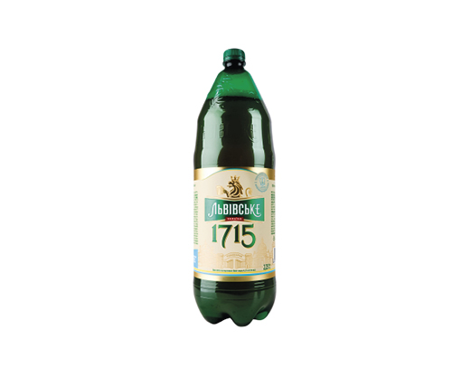 Пиво світле 1715 4.5%, 2.25 л Львівське™