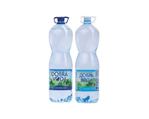 Вода питна сильногазована, негазована, 2 л Добра вода™