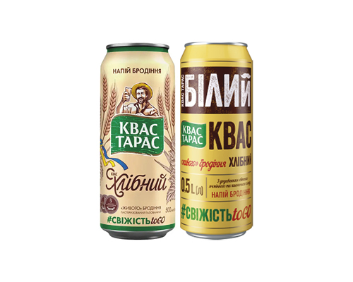Квас «Хлібний», «Білий хлібний», 0.5 л Квас Тарас™