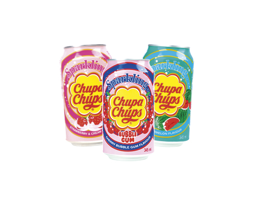 Напій Strawberry cream, watermelon, cherry bubble gum, 0.34 л Chupa Chups™