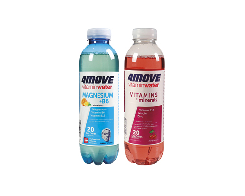 Вода вітамінна Magnesium + B6, Vitamin + Minerals, негазована, 0.556 л 4Move™