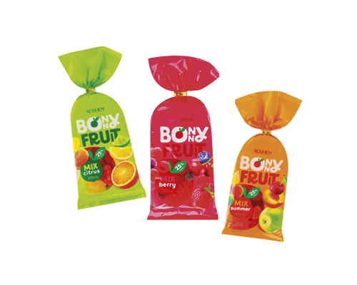 Цукерки желейні Bonny-Fruit ягідний, цитрусовий, літній мікс, 200 г Roshen™