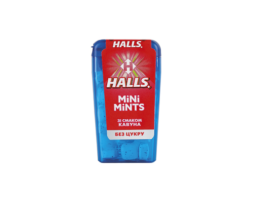 Цукерки без цукру Mini Mints смак кавуна, 12.5 г Hаlls™