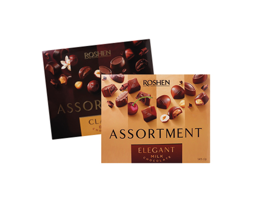 Цукерки Assortment elegant, 145 г, clаssic, 154 г Roshen™