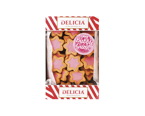 Печиво Супер-Стар смак Bubble gum здобне, 350 г Delicia™