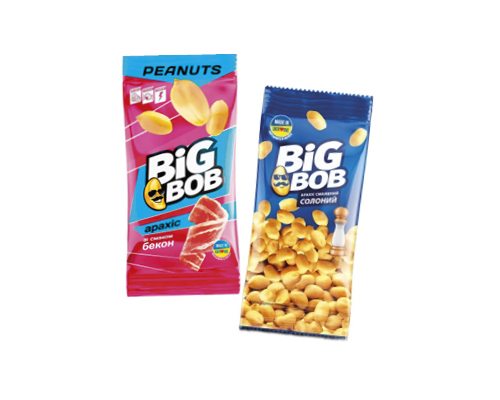 Арахіс смажений солоний, смак бекон, 60 г Big Bob™