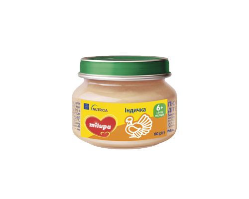 Пюре Індичка, від 6 місяців, 80 г Milupa™