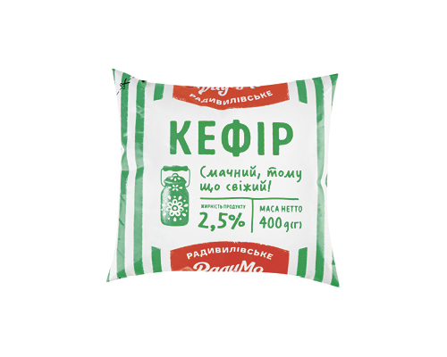 Кефір 2.5%, 400 г Радимо™