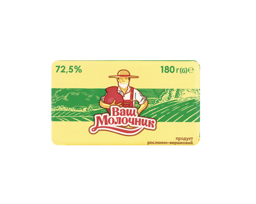 Продукт рослинно-вершковий 72.5%, 180 г Ваш молочник™