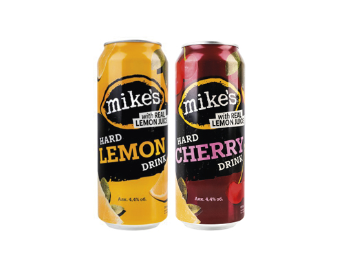 Пиво Hard Drink Lemon, Hard Drink Cherry 4.4%, 0.5л Mike’s™