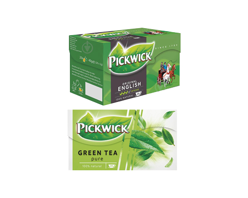 Чай чорний English, 20*2 г, 40 г, зелений байховий, 20*1.5 г, 30 г Pickwick™