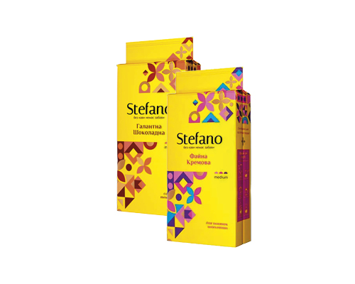 Кава мелена Галантна шоколадна, Файна кремова, смажена, 230 г Stefano™