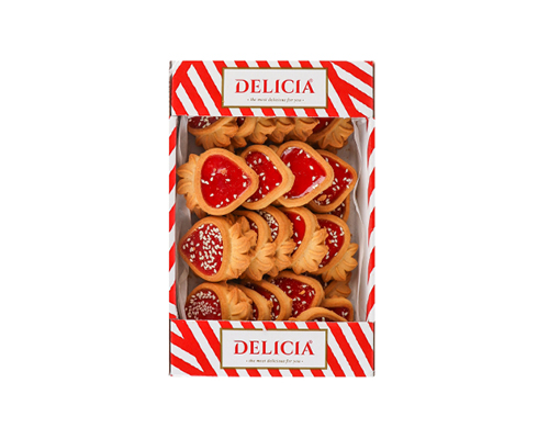 Печиво здобне желейна ягідка, 300 г Delicia™