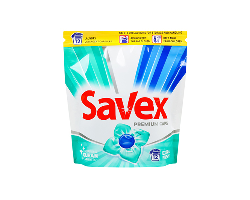 Капсули для прання Extra Fresh, 12 шт Savex™
