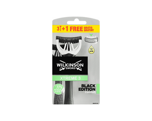 Станок для гоління Xtreme3 Blаck 3+1, 1 шт Wilkinson™