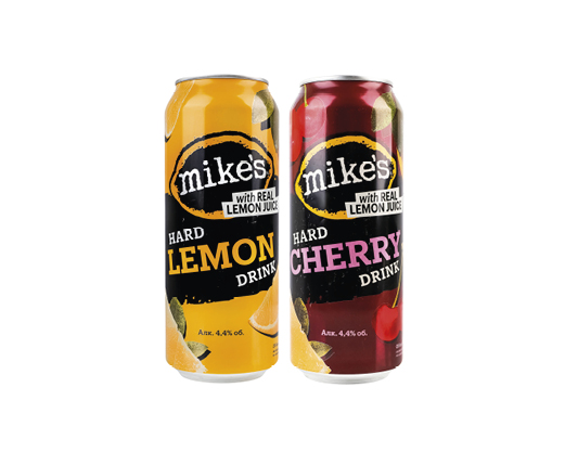 Пиво Hard Drink Lemon, Hard Drink Cherry 4.4%, 0.5 л Mike’s™