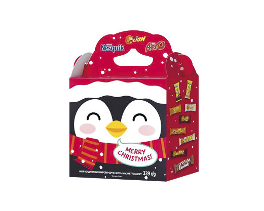 Набір кондитерських Nesquik&Lion&Aero «Друзі Санти», 339 г Nestle™
