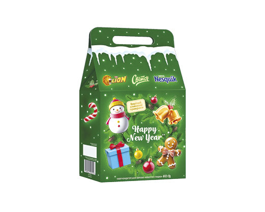 Набір подарунковий Lion&Світоч&Nesquik «Новорічні іграшки», 612 г Nestlé™