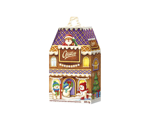 Набір кондитерських виробів “Святковий будиночок”, 305 г Світоч™