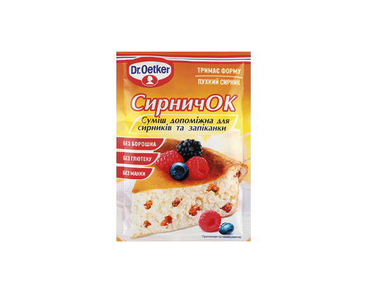 Суміш допоміжна для сирників та запіканки “СирничОК”, 60 г Dr.Oetker™