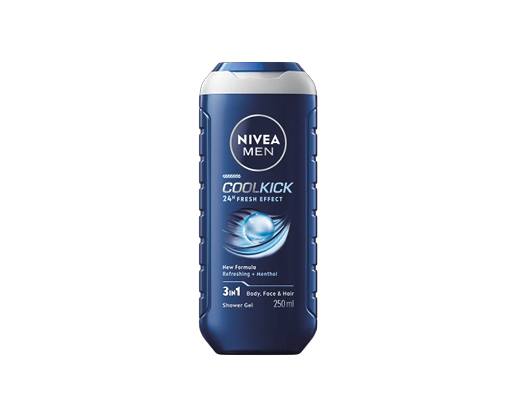 Гель для душу чоловічий “Cool Kick” 3в1, 250 мл Nivea™