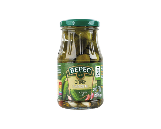 Огірки мариновані, 300 г Верес™