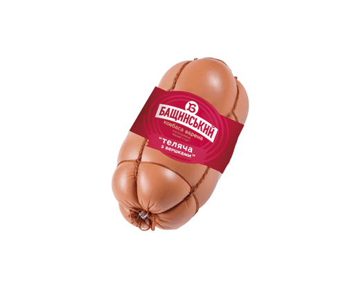 Ковбаса теляча з вершками варена, 500 г Бащинський™