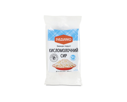 Сир кисломолочний 5%, 180 г Радимо™