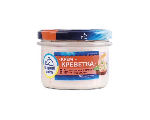 Паста з кальмаром та креветками, 160 г Водний світ™