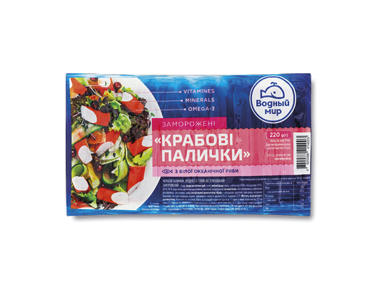 Крабові палички океанічні, 220 г Водний світ™