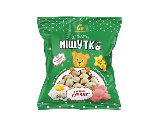 Пельмені з м’ясом курчат, 400 г Мішутка™