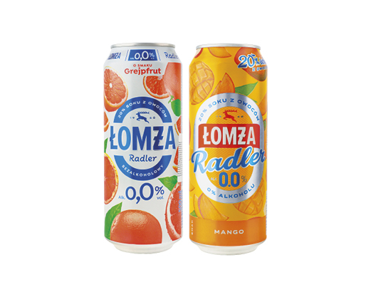 Пиво світле безалкогольне смак грейпфрута, манго, 0.5 л Lomza™