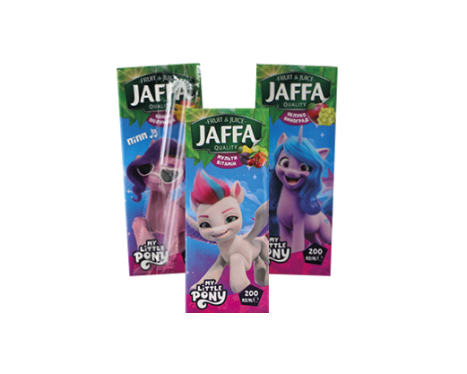 Нектар банан-полуниця, мультивітамін, яблуко-виноград, 0.2 л Jaffa™