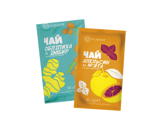 Чай апельсин-м’ята, імбир-лемонграс, 50 г Асканія™