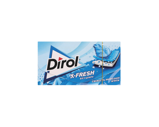 Жувальна гумка x-fresh свіжість морозної м’яти, Bubble fresh фрукти-м’ята, 13.5 г Dirol™