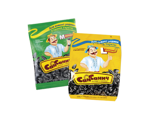 Насіння соняшника смажене, солоне, 100 г Сан Санич™