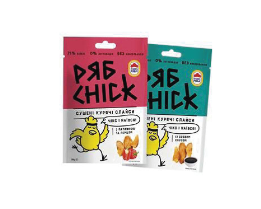 Слайси курячі з філе сушені з соєвим соусом, з перцем та паприкою, 30 г Рябchick™