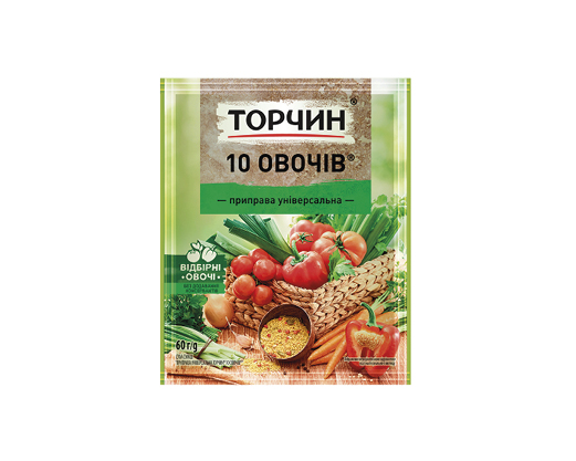 Приправа універсальна 10 овочів, 60 г Торчин™