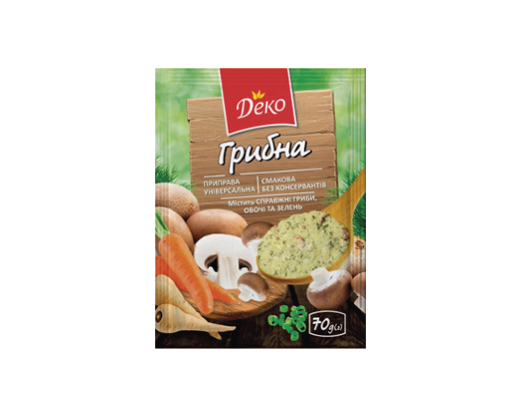 Приправа смакова грибна, 70 г Деко™