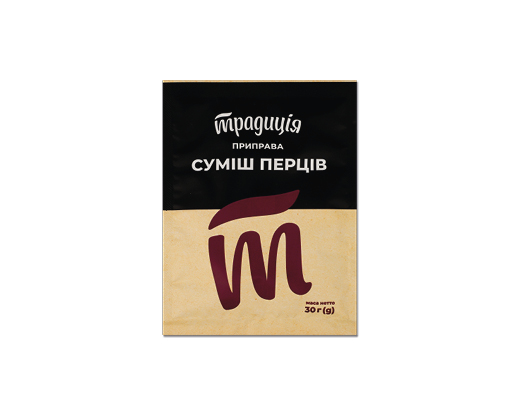 Приправа суміш перців мелена, 30 г Традиція™