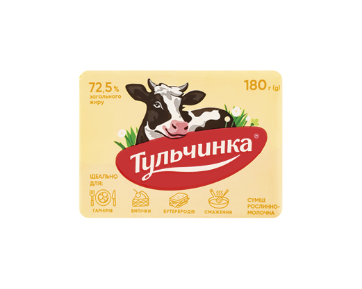 Суміш рослинно-молочна 72.5%, 180 г Тульчинка™