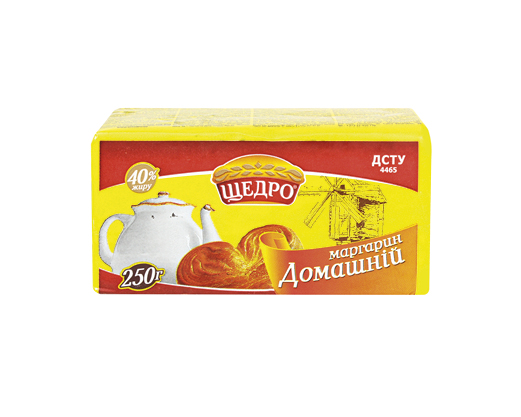 Маргарин Домашній 40%, 250 г Щедро™