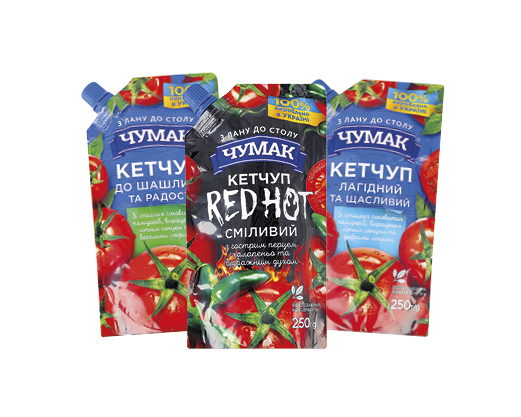 Кетчуп «Лагідний», «До шашлику», «Red Hot», 250 г Чумак™