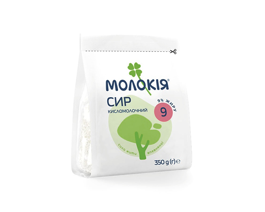 Сир кисломолочний 9%, 350 г Молокія™