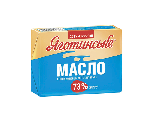 Масло солодковершкове «Селянське» 73%, 180 г Яготинське™
