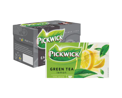 Чай чорний Earl Grey, зелений з лемонграсом та цедрою лимона 20*2 г, 40 г Pickwick™